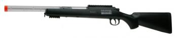 Spring Swiss Arms Black Eagle M6-S Clear Barrel Sniper Rifle FPS-430 Airsoft Gun 