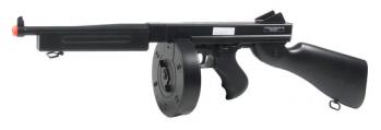 Electric Thompson M1A1 Military Rifle FPS-325 Drum Magazine Airsoft Gun