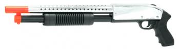 Spring Chrome M500 Pistol Grip Shotgun FPS-325 Airsoft Gun
