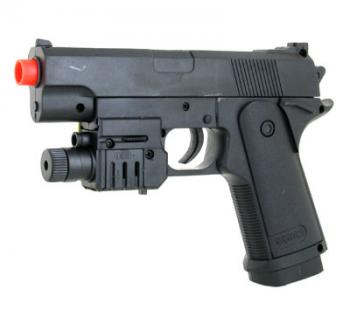 Spring UK Arms P0623A Pistol FPS-120 Laser Airsoft Gun