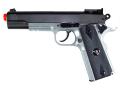 TSD Sports M1911-Tac Spring Airsoft Pistol Heavy Weight, 2-Tone w/black grips