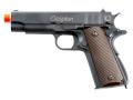 TSD Tactical WE 1911A1 Gas Powered Blow Back Airsoft Pistol Gun - Black w Wood Grips